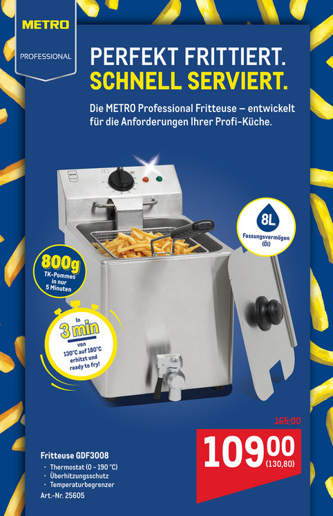 METRO Professional Fritteuse