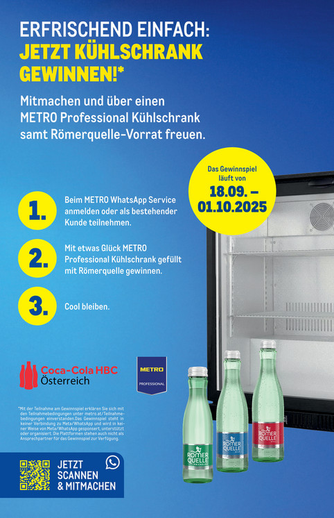 METRO WhatsApp Gewinnspiel