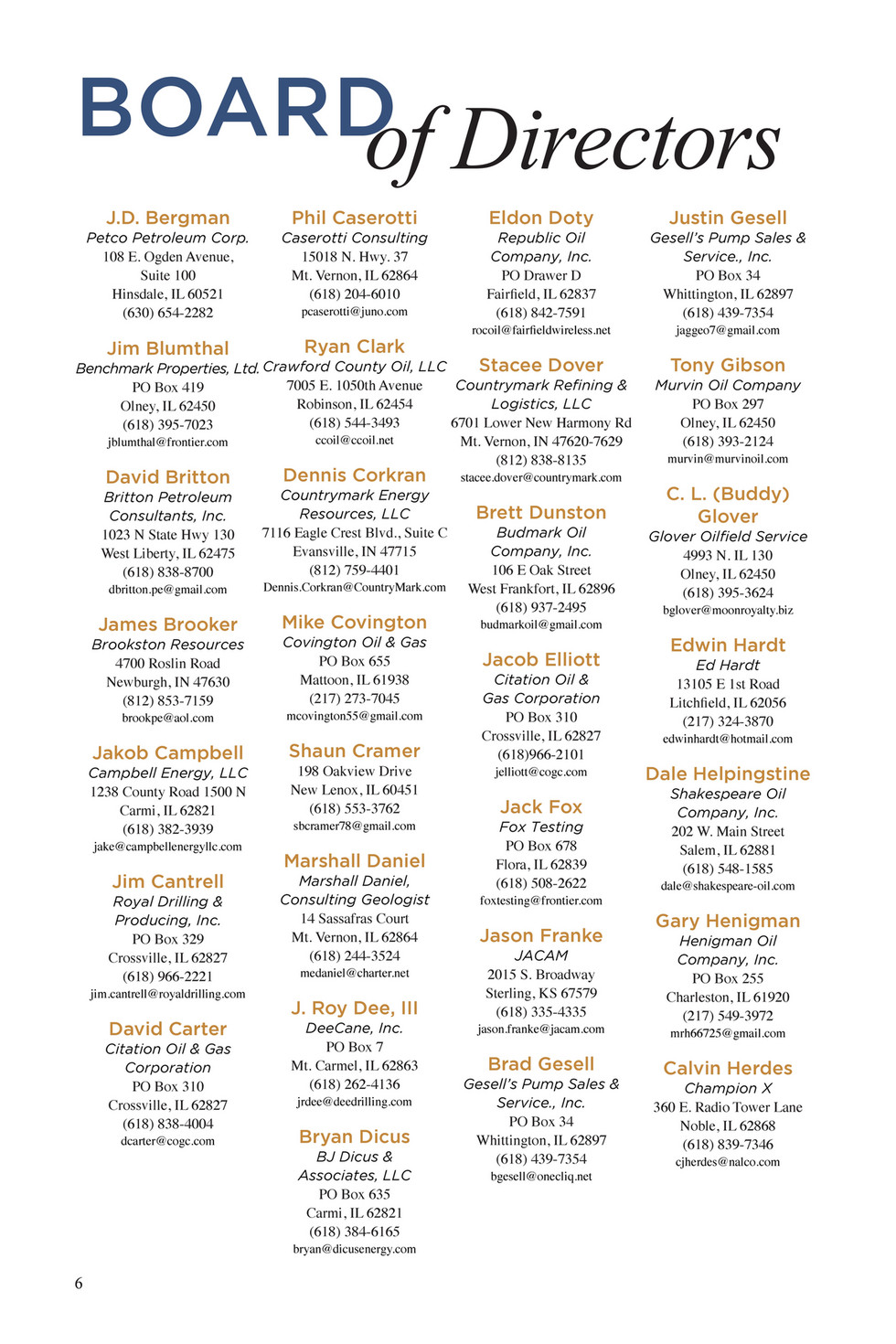 newsletter - IOGA 2020 Directory - Page 6-7 - Created with Publitas.com