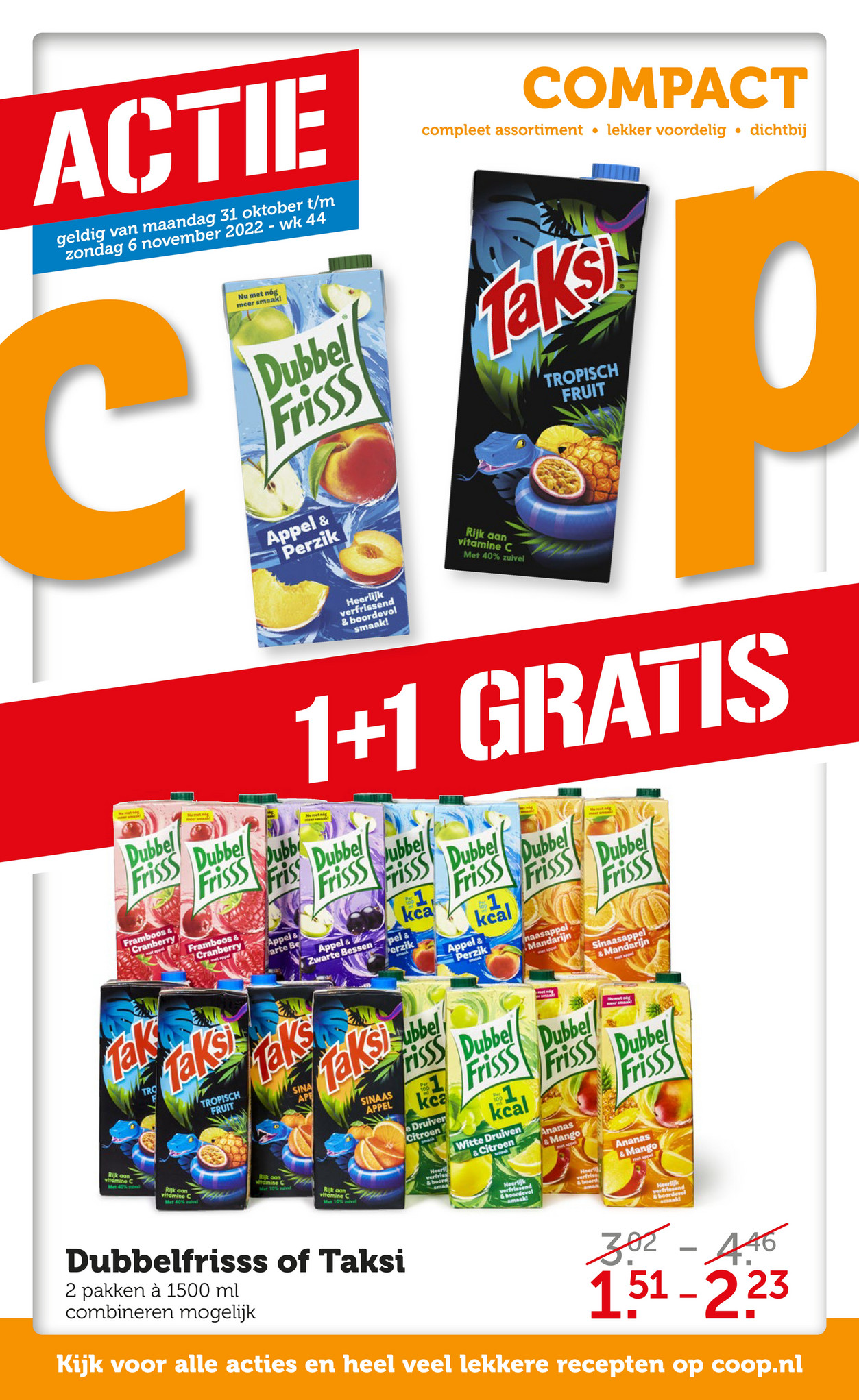 Coop Supermarkten - Folder Aanbiedingen Week 44 - Pagina 1