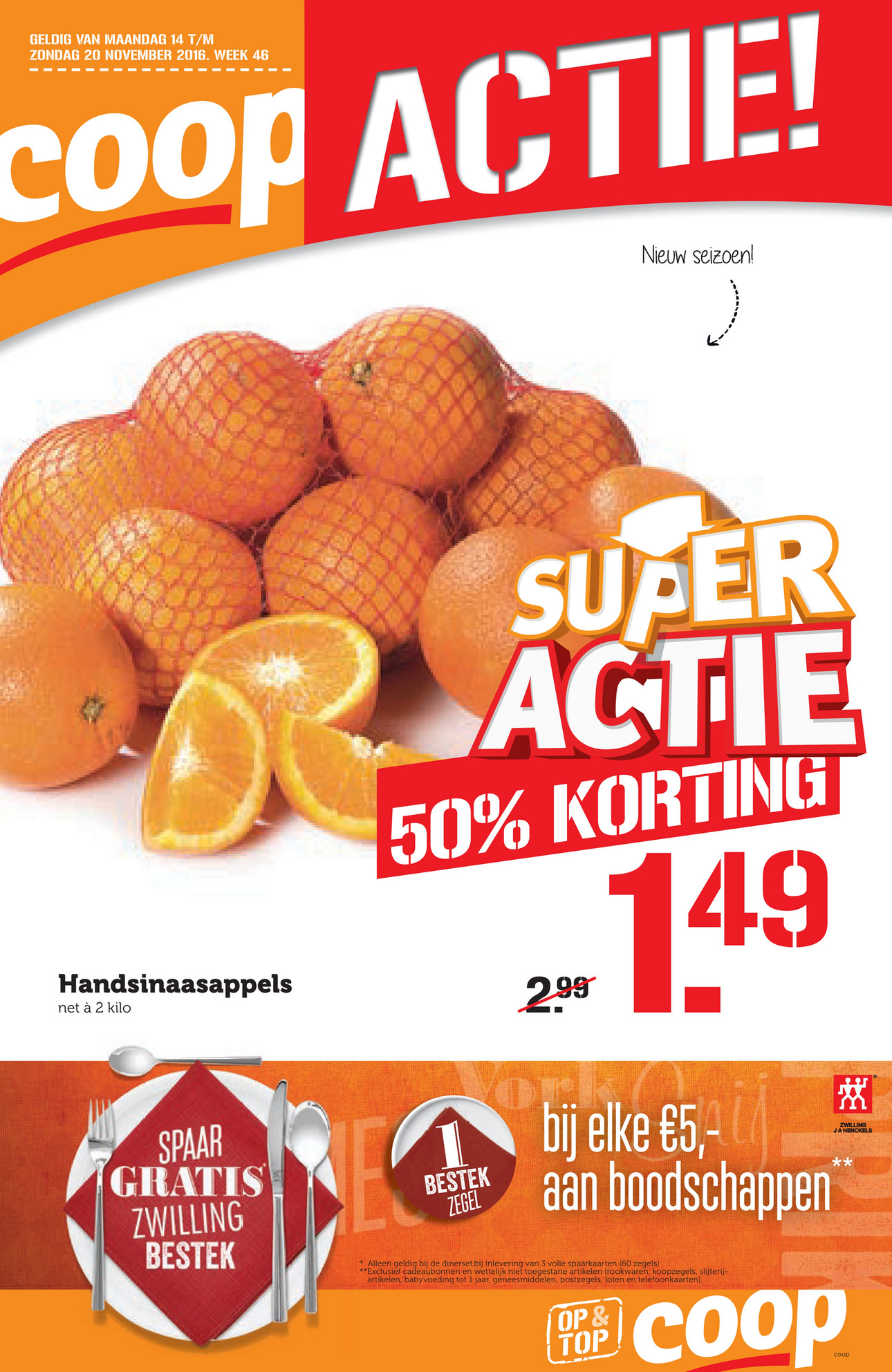 Coop Supermarkten - Folder Coop_195x300 tab_Week 46 - Pagina 1