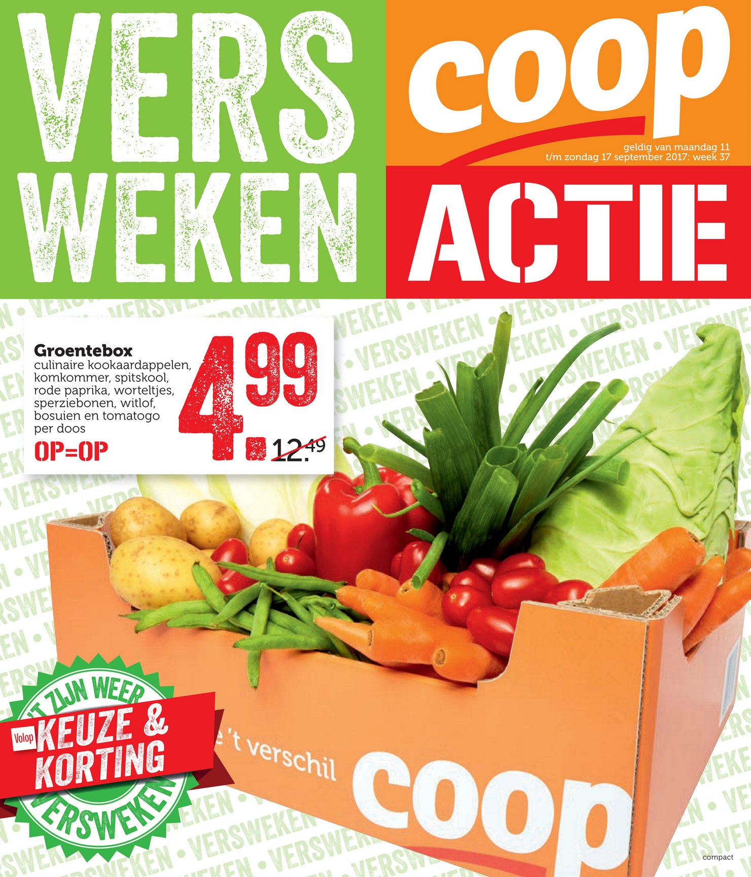 Coop Supermarkten folder week 37 Pagina 1