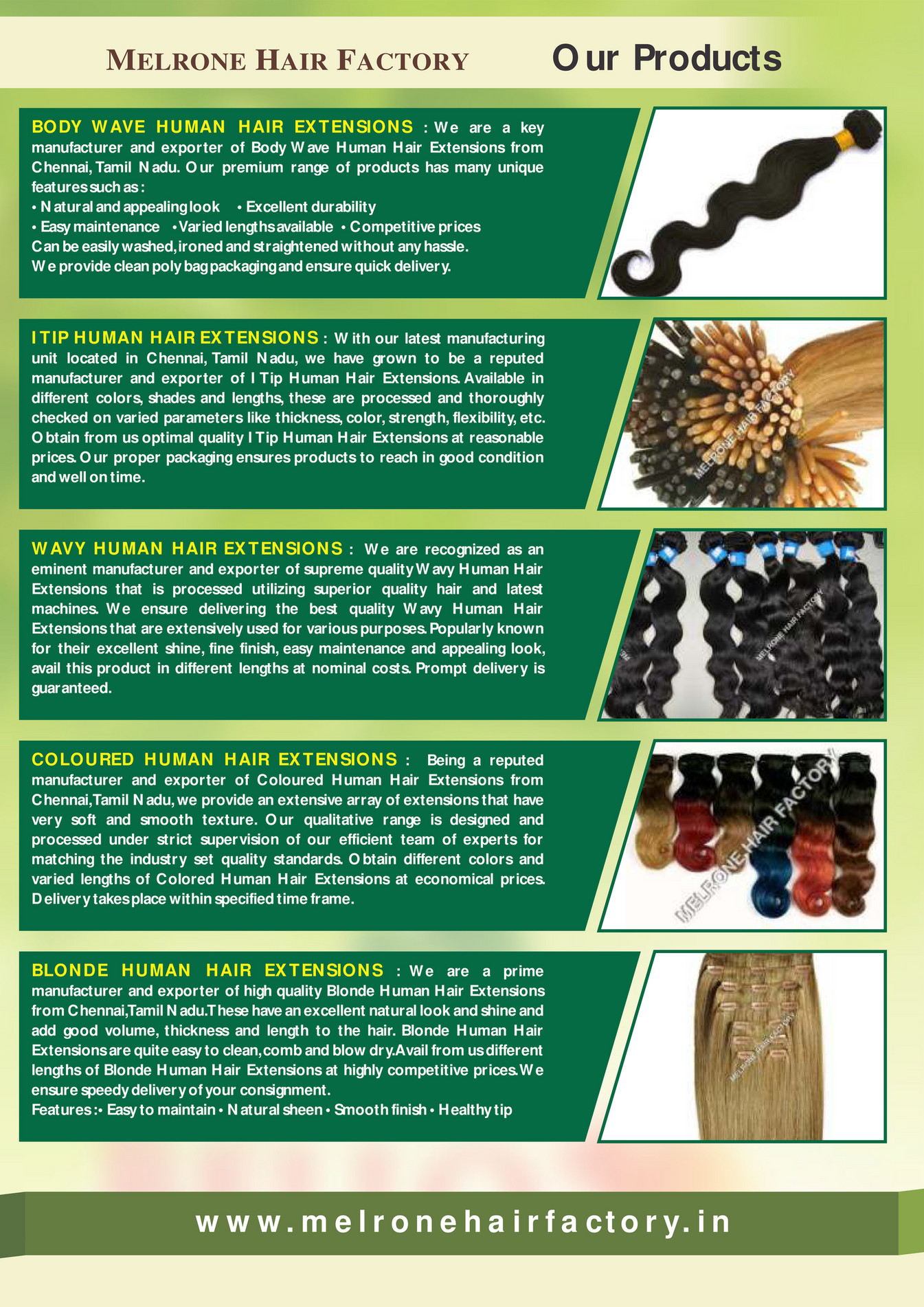  - Melrone Hair Factory Tamil Nadu India - Page 4-5 -  Created with 