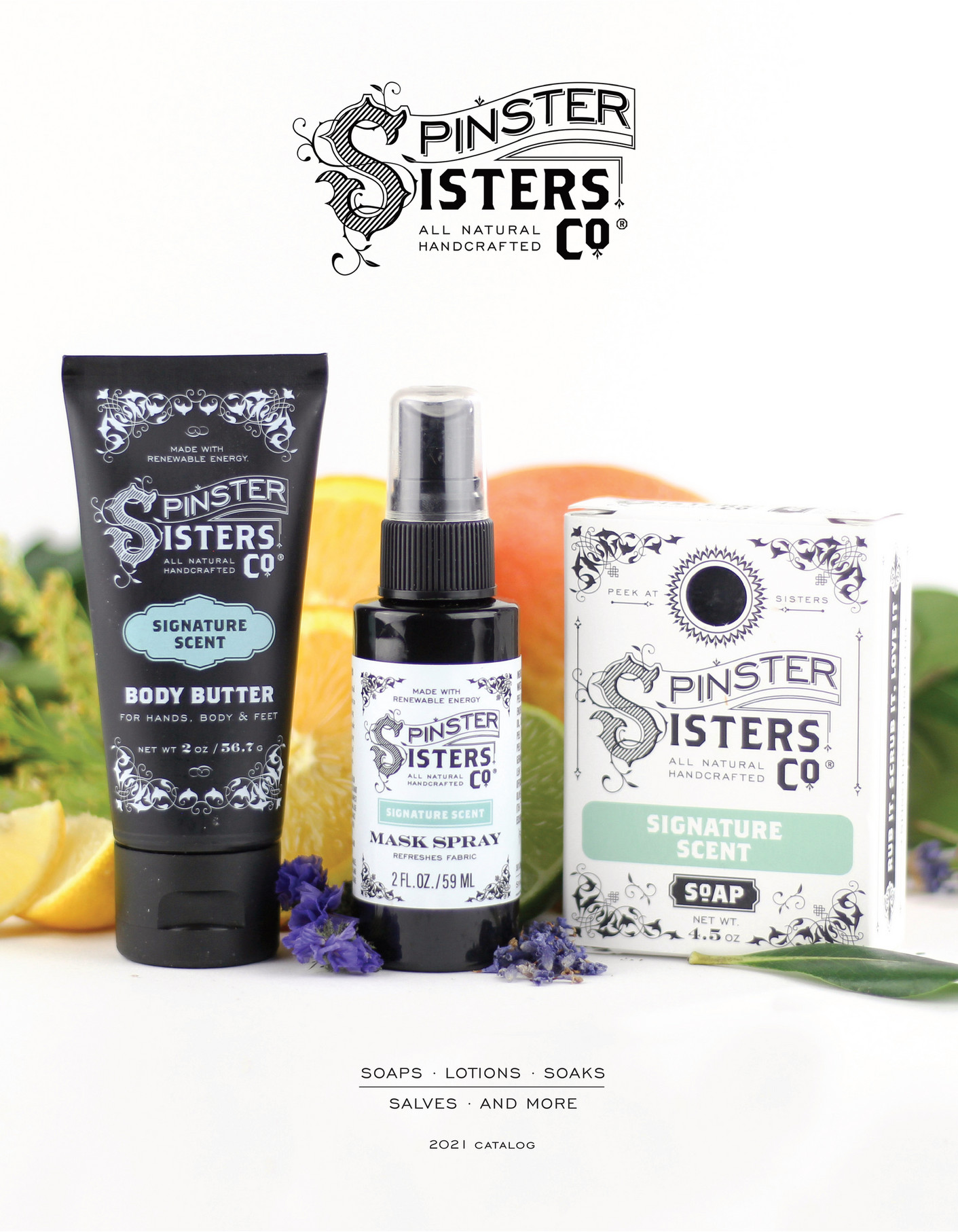 Spinster Sisters Inc. Spinster Sisters Co. Wholesale Catalog Page 1