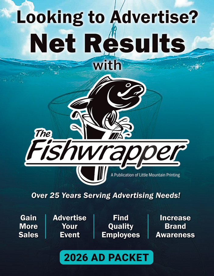 Fishwrapper Logo Little Mountain Printing - Fishwrapper Ad Packet - TheFishWrapperOnline ...