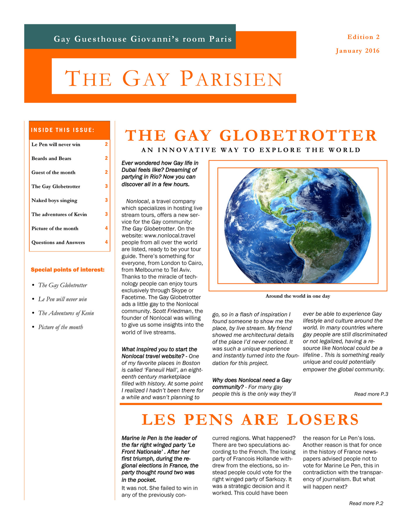 gay newsletters