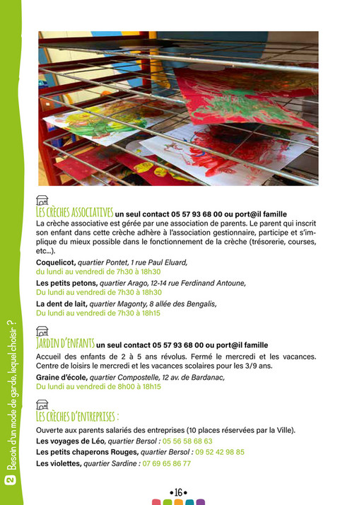 Ville De Pessac Guide De La Petite Enfance Pessac Page