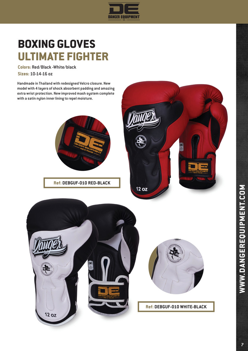 danger equipment boxing gloves