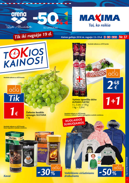 Reklaminiai-leidiniai - MAXIMA-37 - Puslapis 1 - Created with Publitas.com