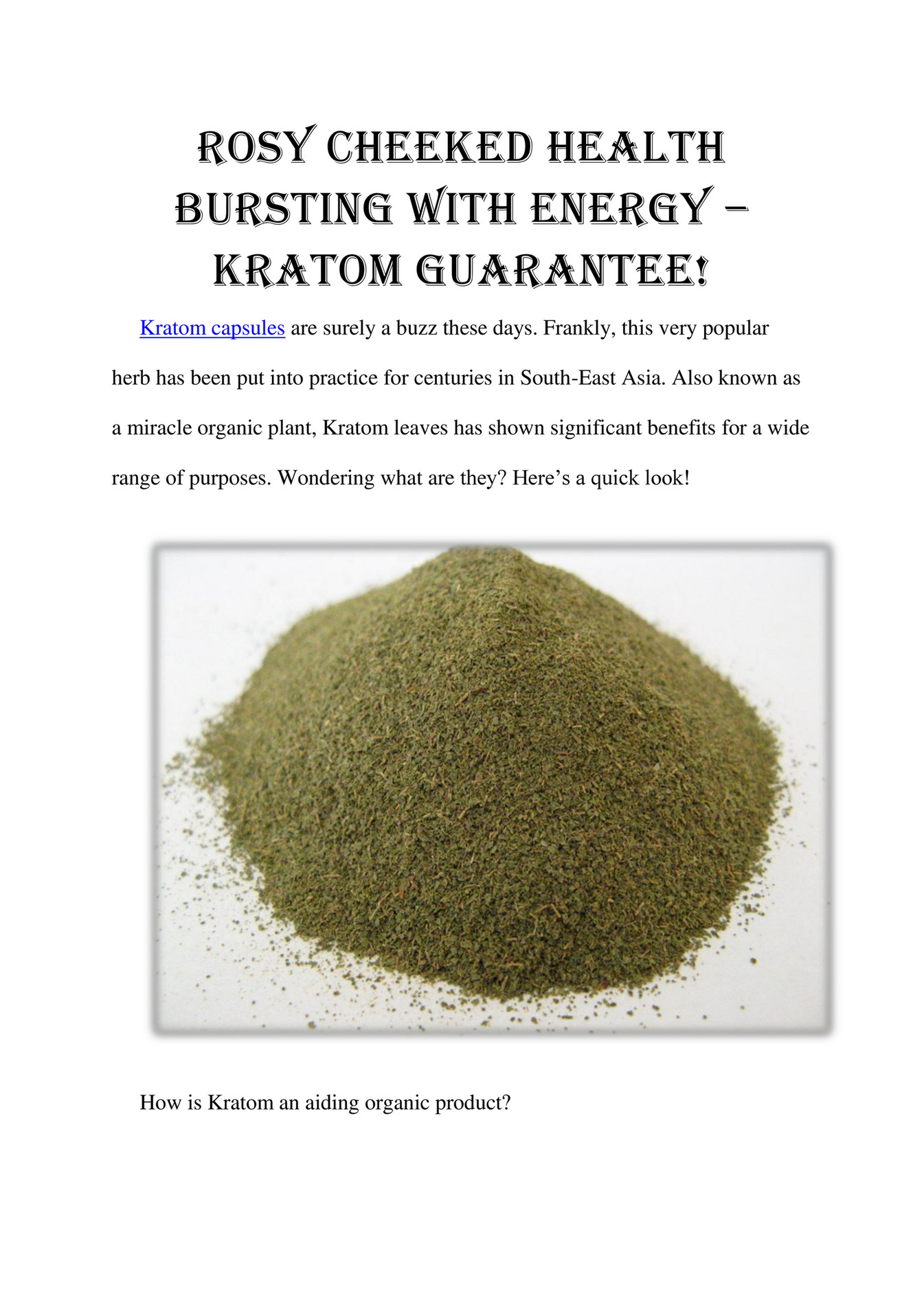 My publications - Kratom capsules Austin Texas - Page 2-3 - Created