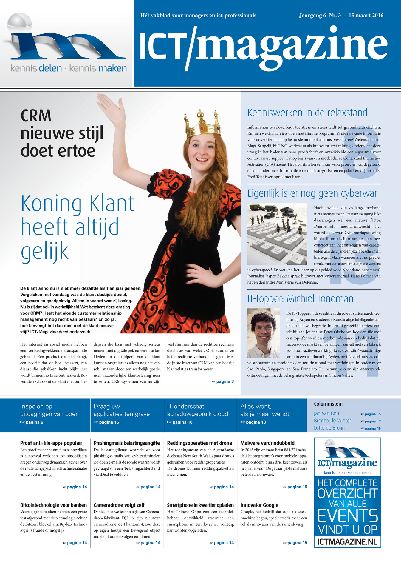 De Nederlandse Uitgeefgroep - ICT/magazine Maart 2016 - Pagina 1