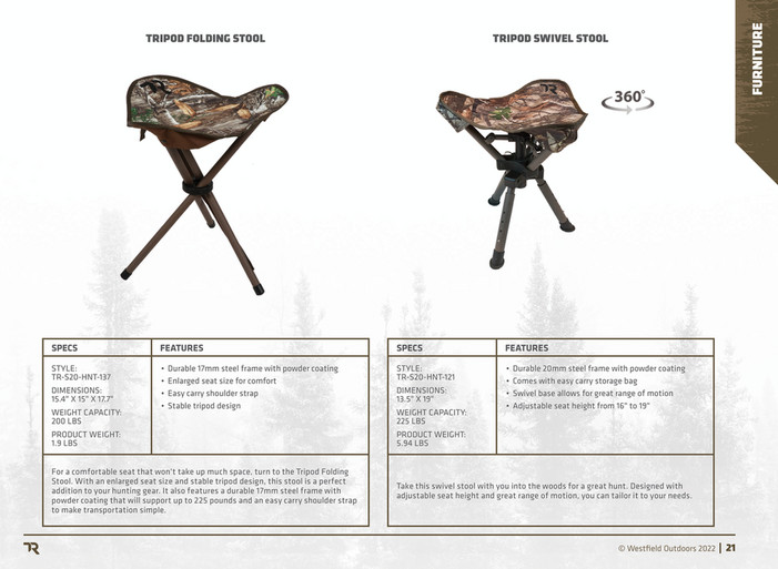 Westfield Outdoors - 2022 TR Hunting and Shooting Catalog - Page 20-21