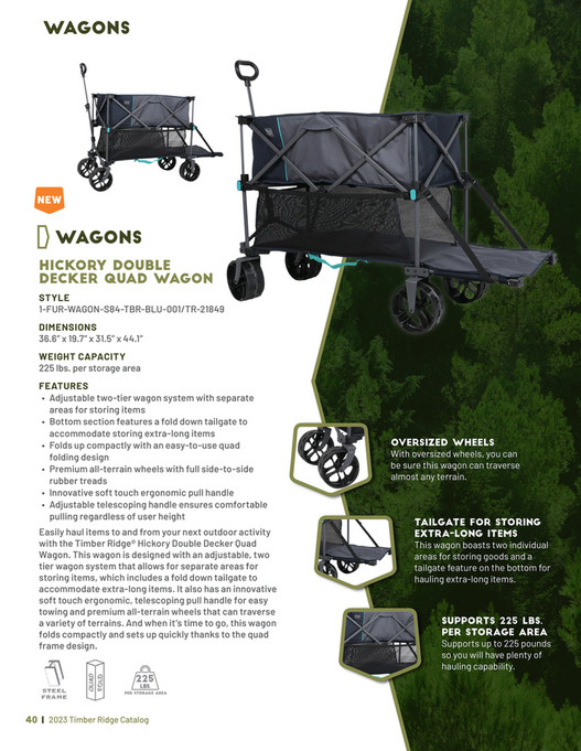 Timber Ridge Wagon Parts Westfield Outdoors - 2024 Timber Ridge Catalog - Page 38-39