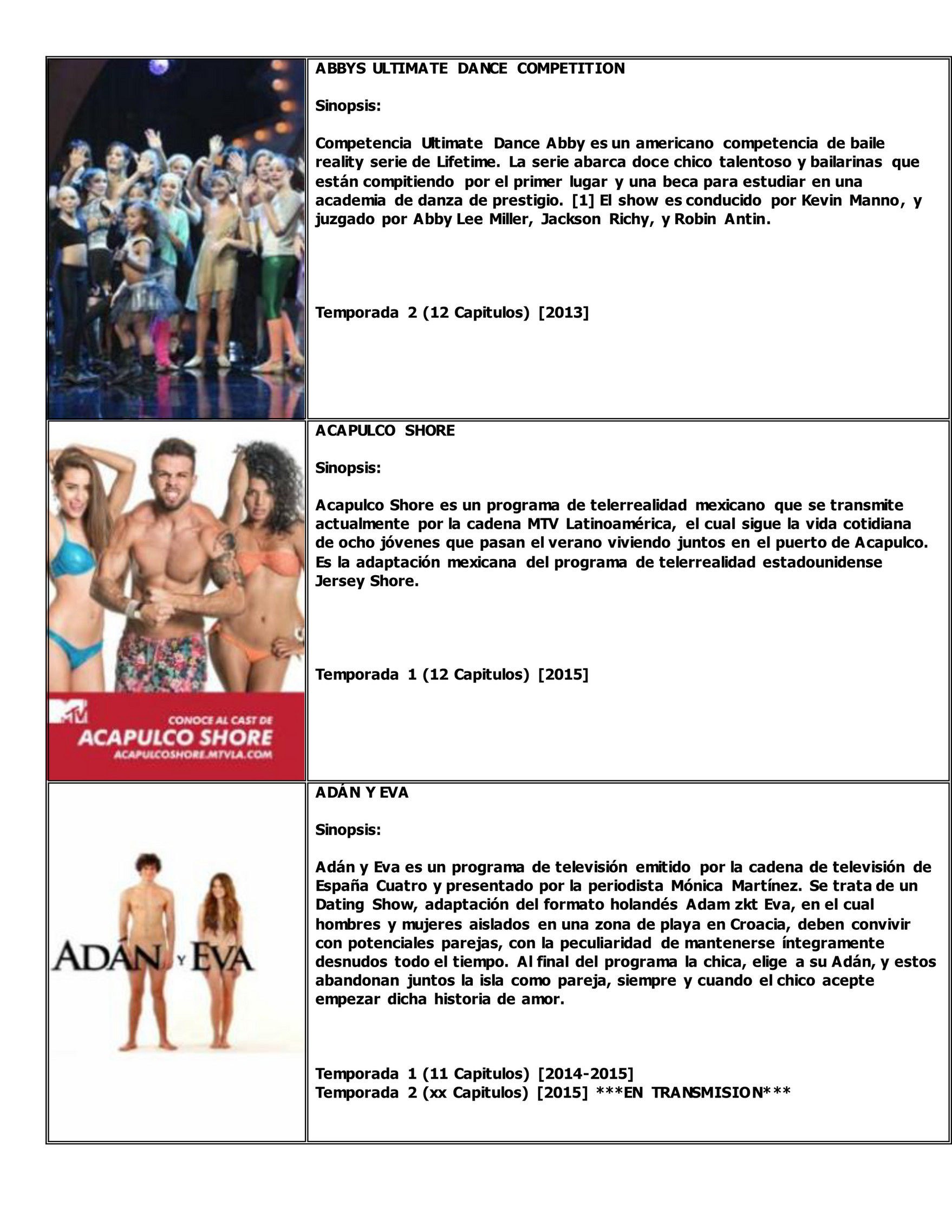 Series Marcel Entertainment - Catalogo de Reality Shows [Marcel] - Página  2-3 - Created with Publitas.com