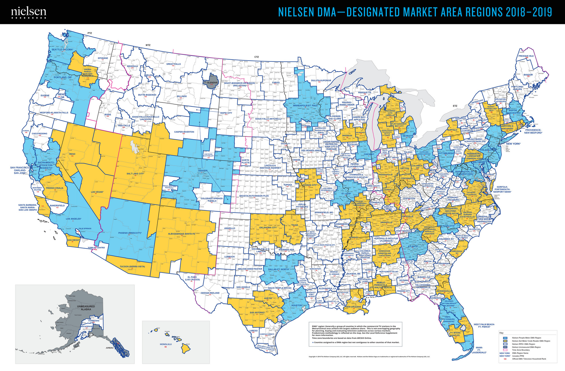 2du Nielsen DMA Media Regions Map 2019 c Page 1 Created With 