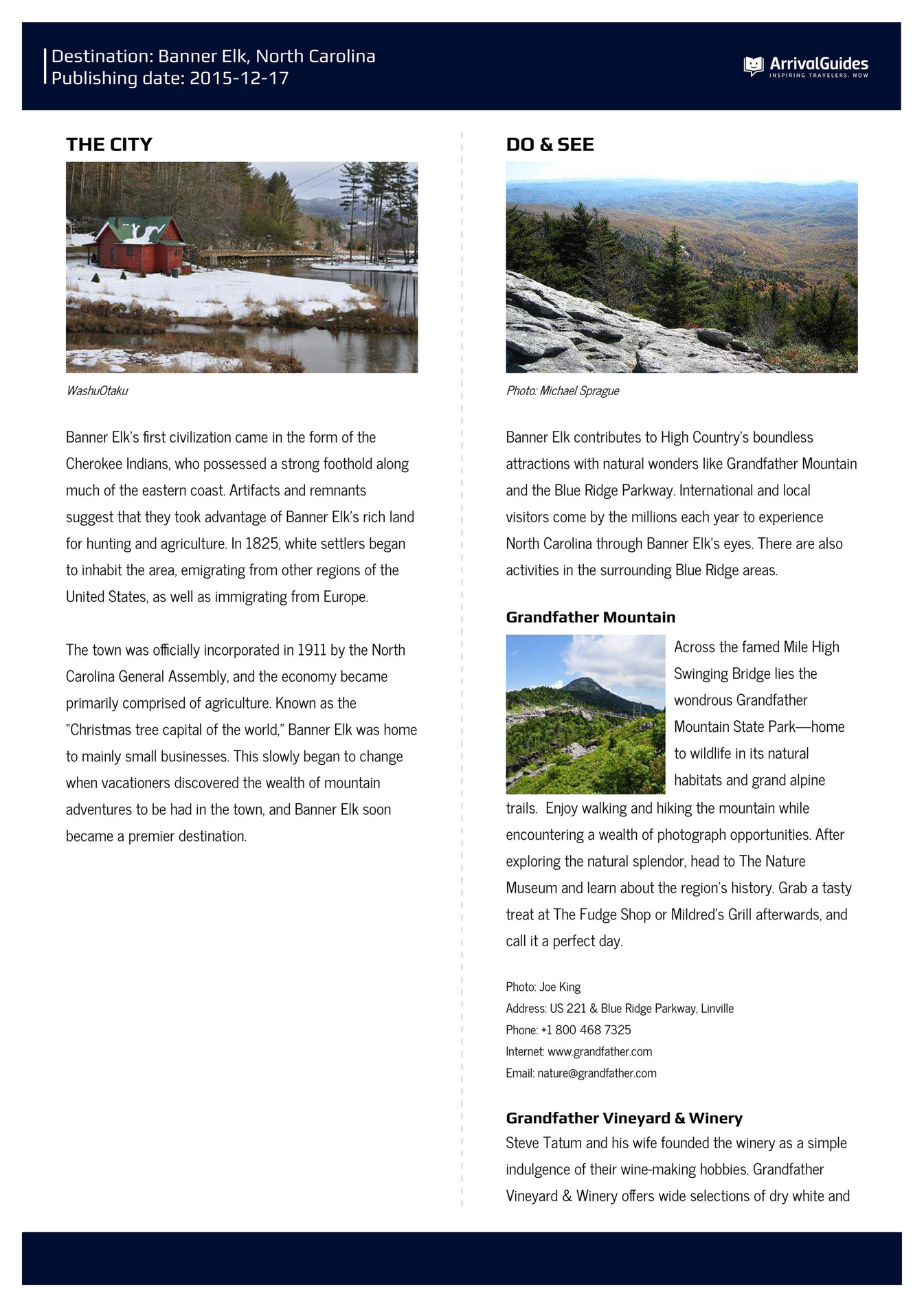 2du Banner Elk Nc Arrival Guide Page 2 3 Created With