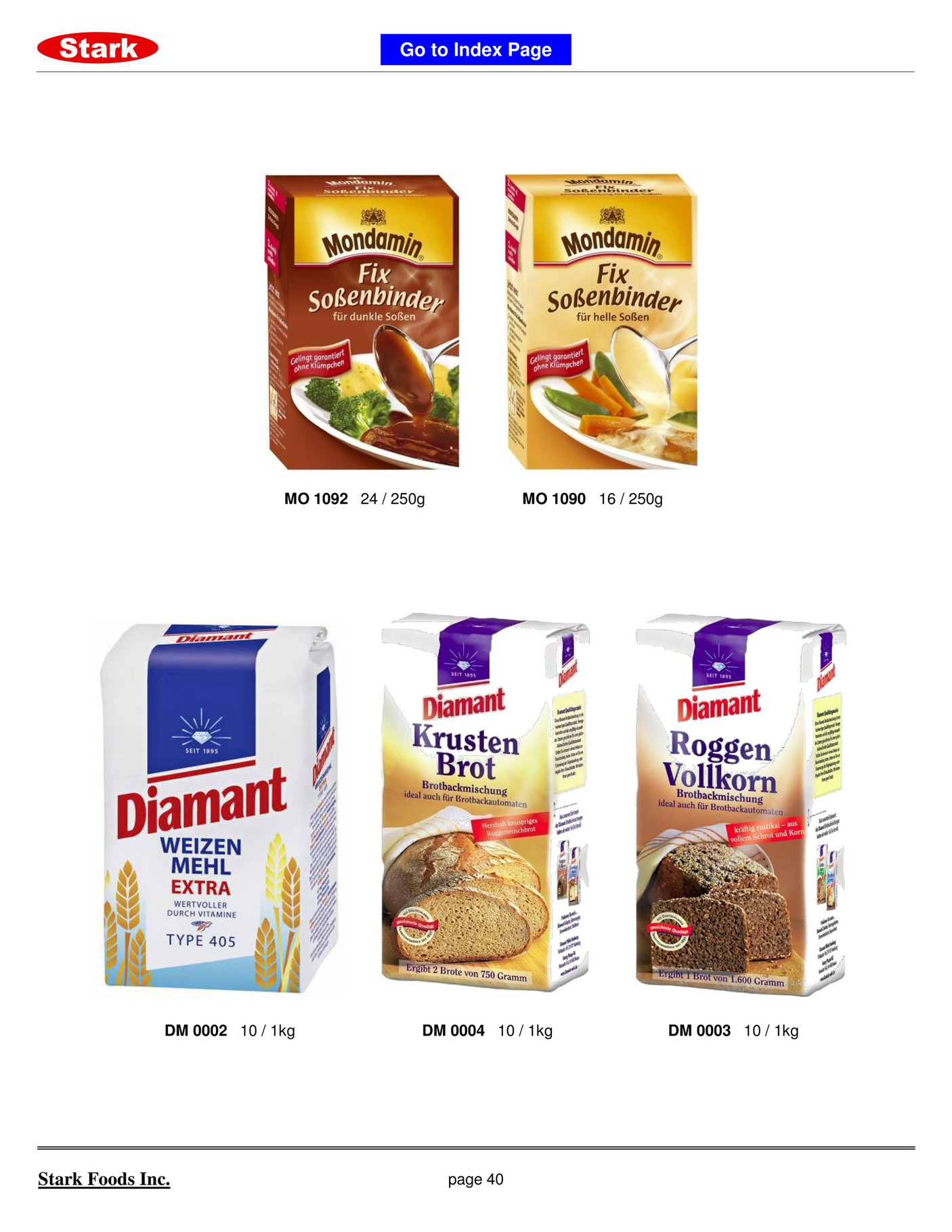 Stark Foods Catalog Catalog Library