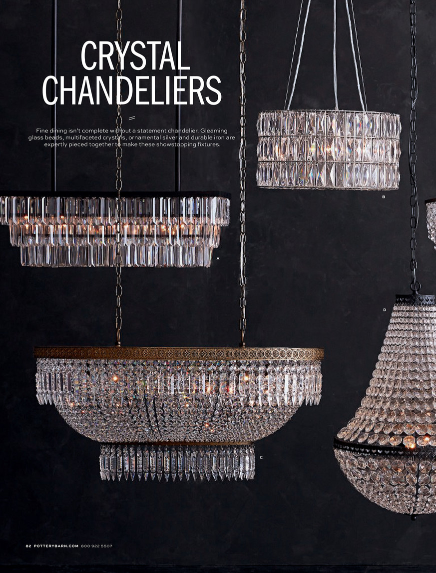 britta crystal chandelier