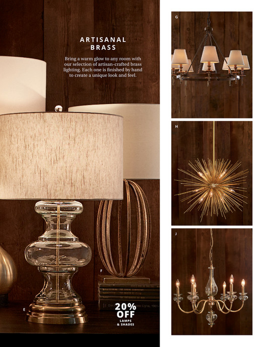 Pottery Barn Fall 2017 D2 Collins Metal 8 Light Candle Cup 26 Diam G Artis Brass Bring A Warm Glow To Any Room With Our Selection Of Artisan