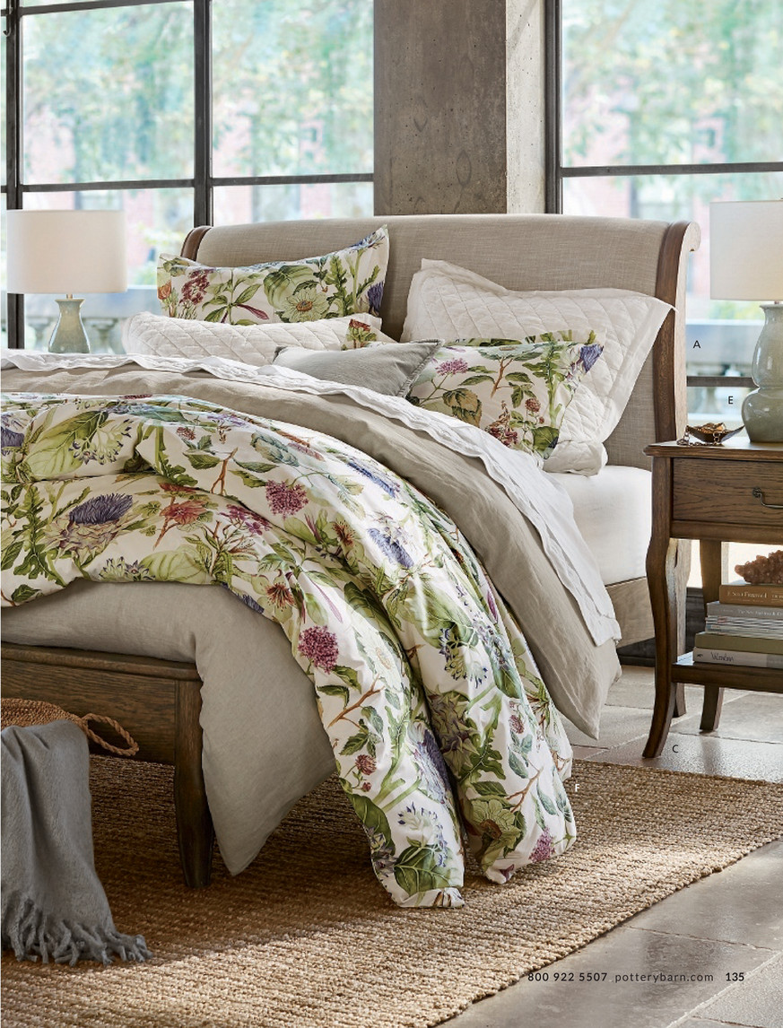 pottery barn thistle duvet