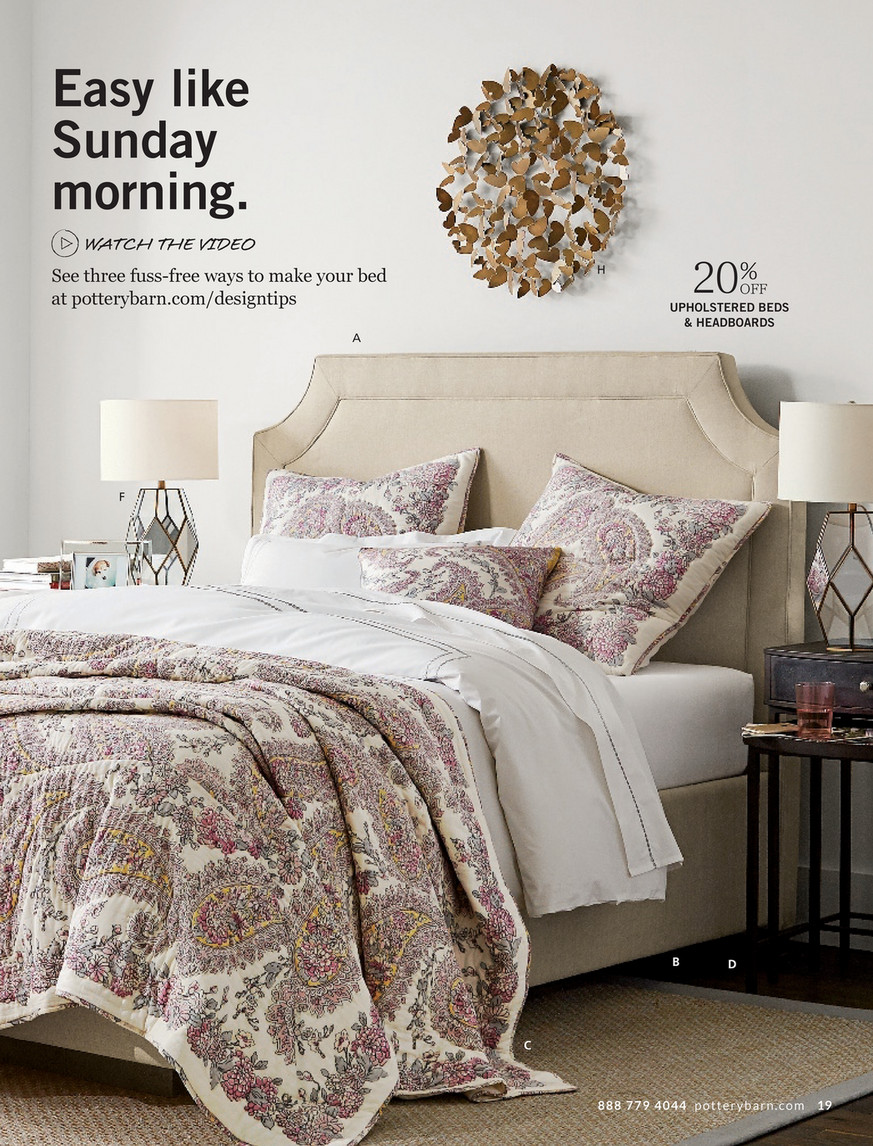 Pottery Barn Bed Bath Spring 2017 D1 Herringbone Mohair
