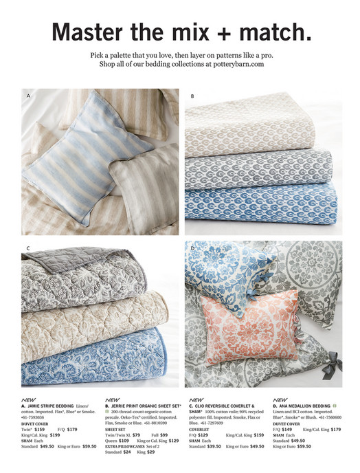 Pottery Barn Summer Bed Bath D2 Ana Medallion Sham King Smoke Master The Mix Match Pick A Palette That You Love Then Layer On