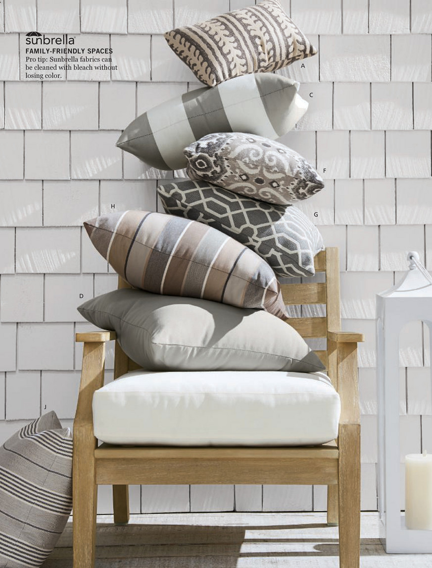 Pottery barn best sale sunbrella pillows