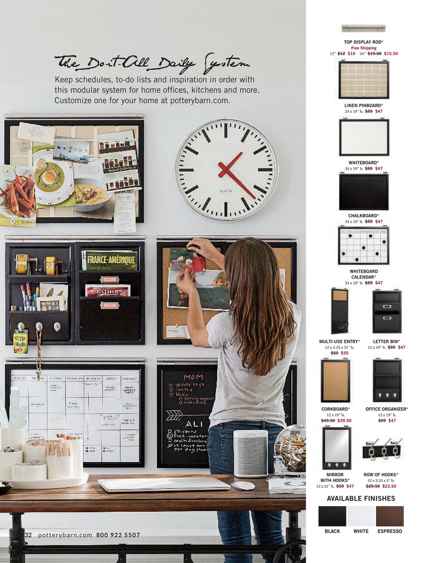 Pottery Barn Fall 2017 D1 Daily System Framed Mirror With