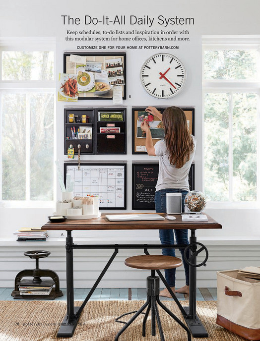 Pottery Barn Fall 2017 D2 Galvanized Modular Wall System 3 The Do It All Daily System Keep Schedules To Lists And
