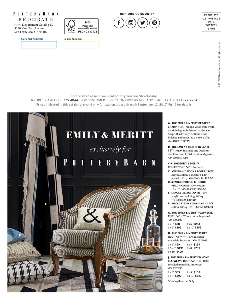 Pottery Barn Fall Bed Bath D2 Page 88