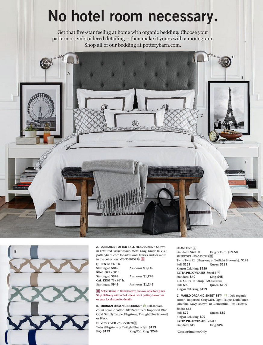 Pottery Barn Fall Bed Bath D2 Page 54 55