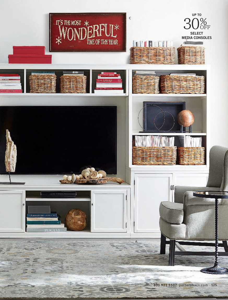 Pottery barn deals logan entertainment center