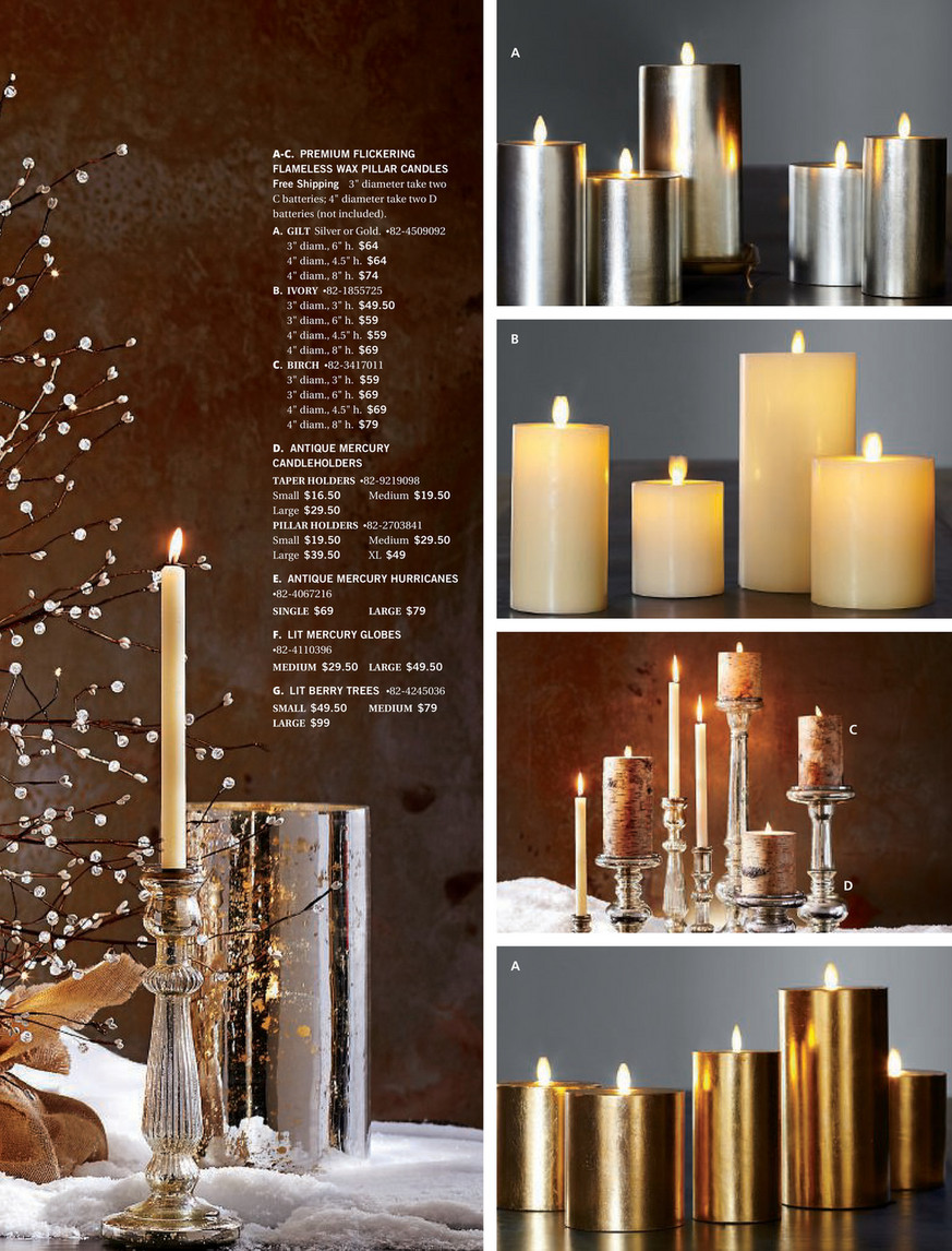 Premium Flicker Flameless German Glitter Pillar Candle - Silver
