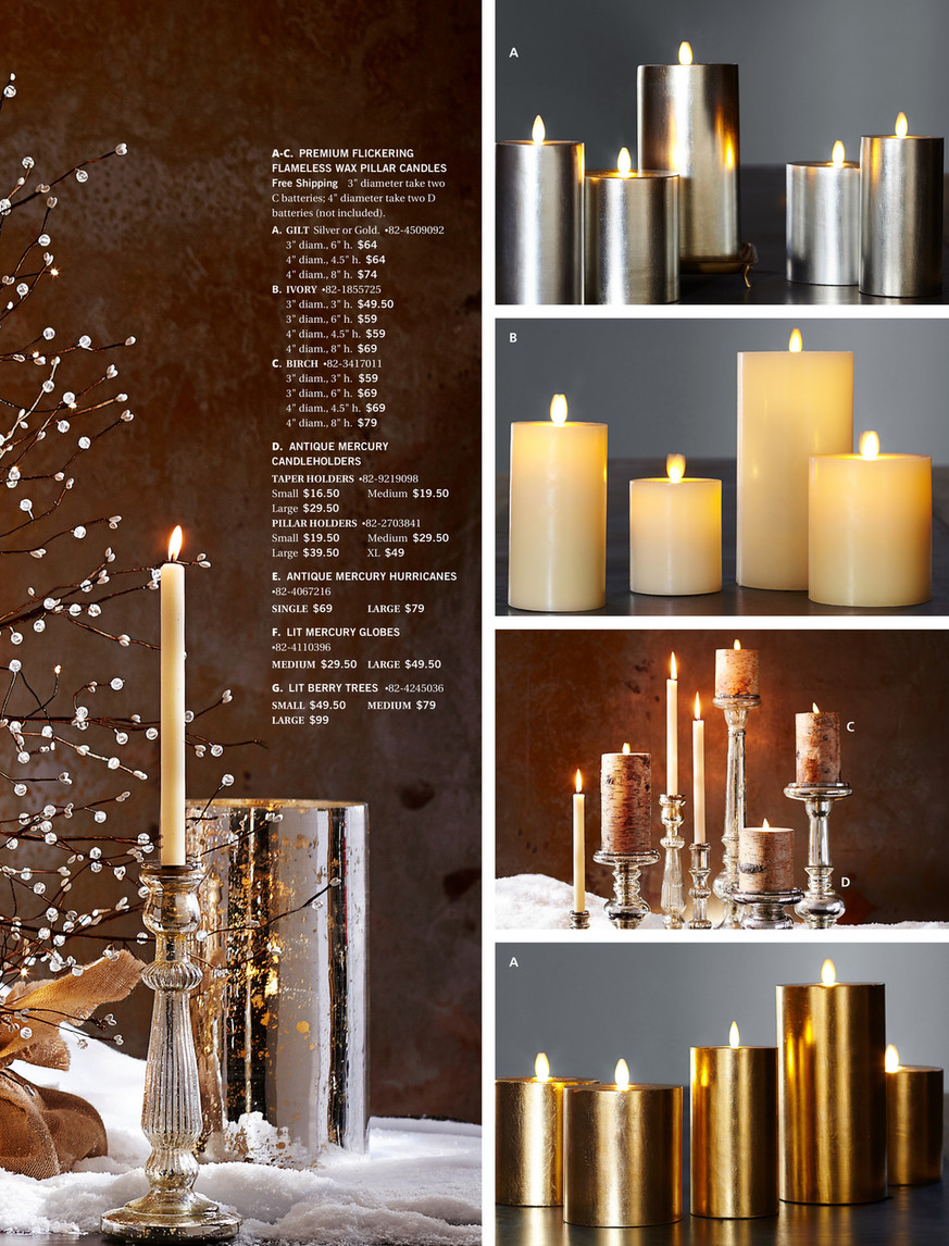 Pottery Barn Holiday 2017 Gift Guide Flameless Flickering