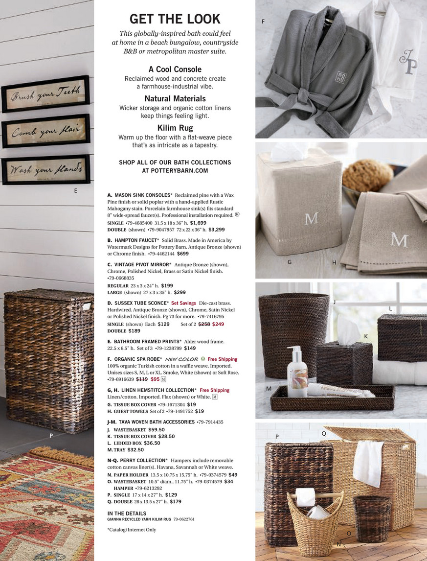 Pottery Barn Spring Bed Bath D1 Page 86 87