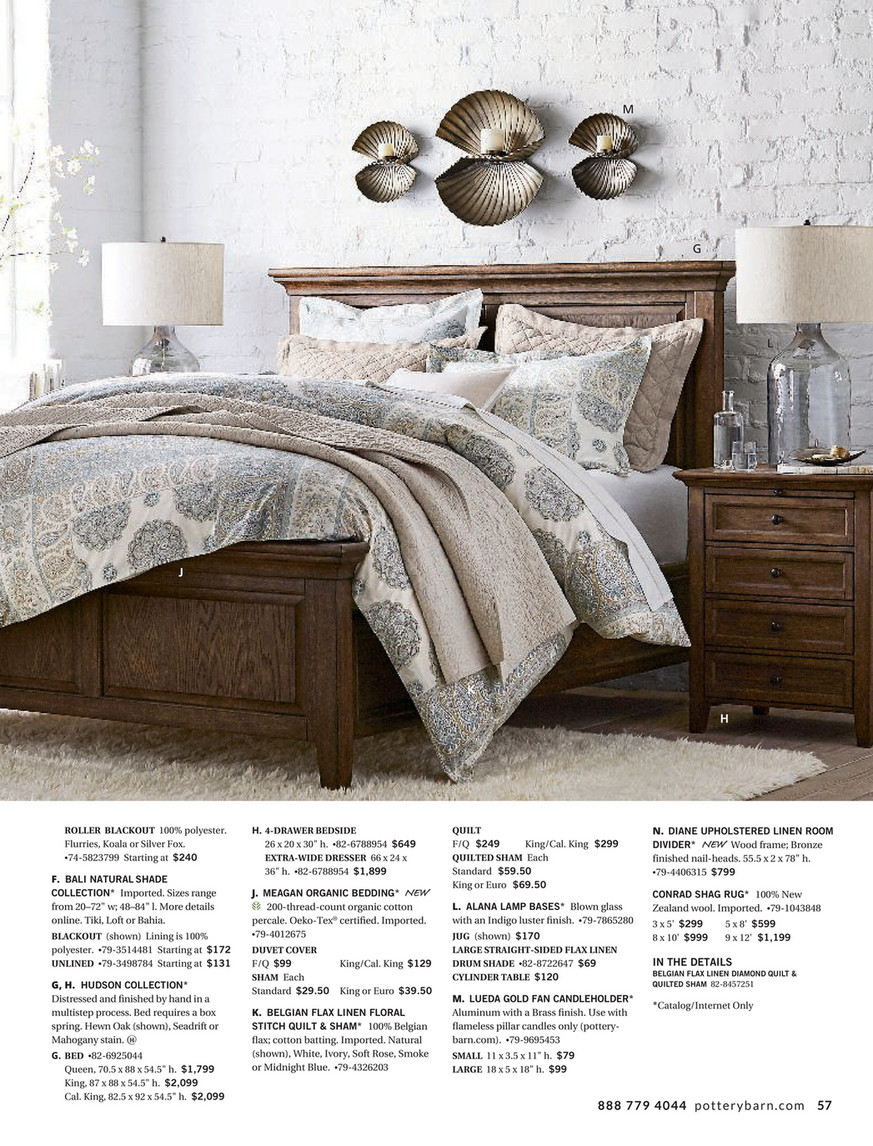 Pottery Barn Spring Bed Bath 2018 D3 Hudson Extra Wide