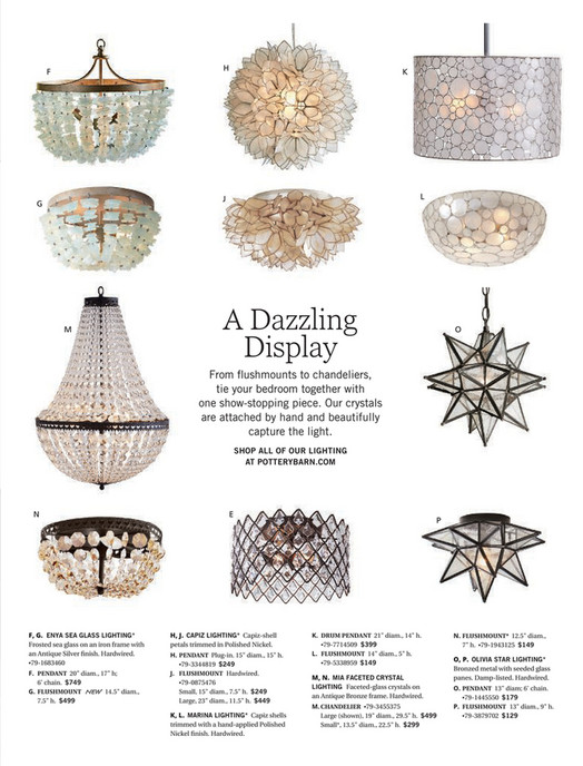Pottery Barn Spring Bed Bath 2018 D3 Enya Seaglass Chandelier H F K L J G M A Dazzling Display O From Flushmounts To Chandeliers
