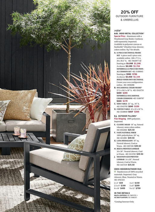 Online Catalog Outdoor Summer 2018 Pottery Barn