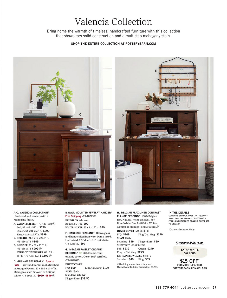 Pottery barn valencia on sale tall dresser