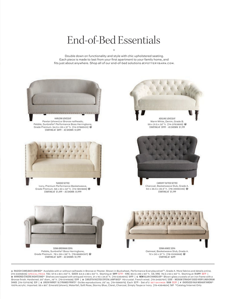 Pottery Barn Fall Bed Bath 2018 D1 SoMa Aimee Tufted
