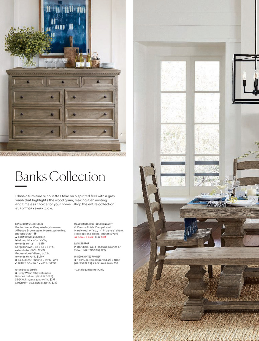 Pottery barn deals banks bench