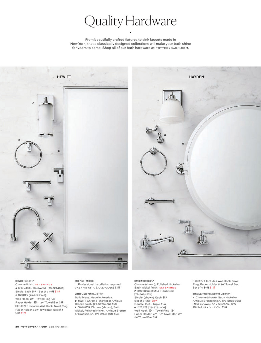 Bathroom Hardware Collection Page, Pottery Barn, Bathroom Hardware  Collection Page