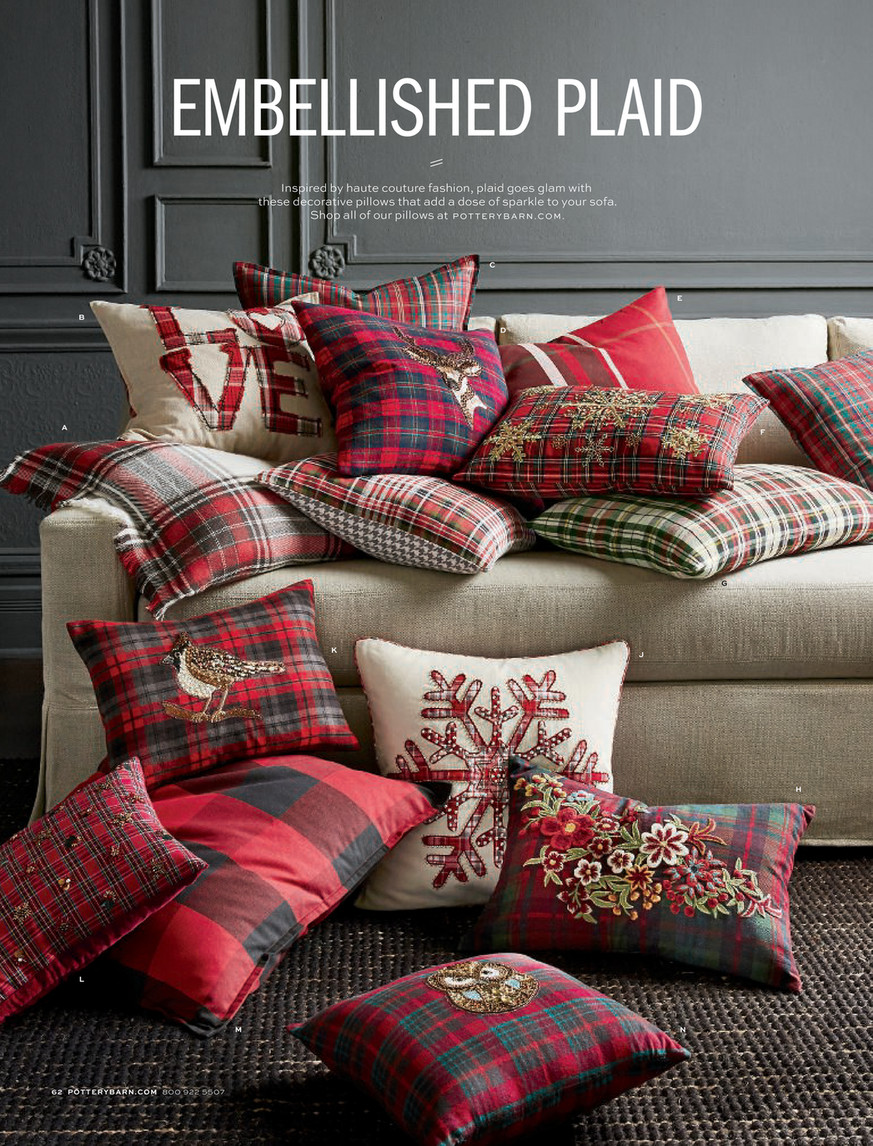 Pottery barn holiday cheap pillows