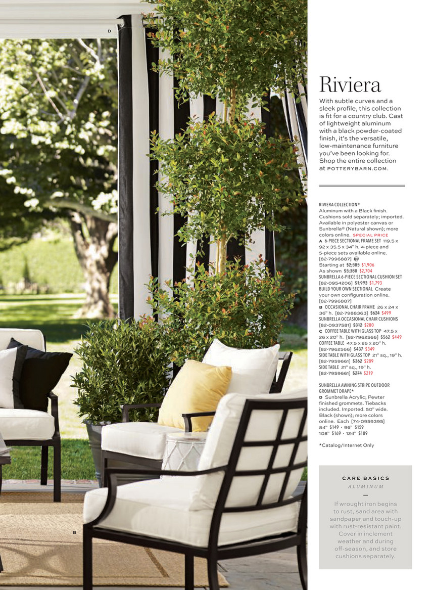 Pottery Barn Outdoor Sourcebook Summer D1 19 Page 122 123