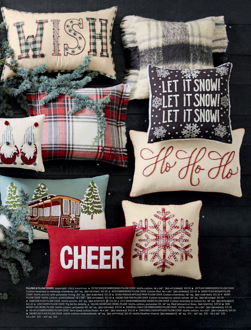 Pottery barn hot sale holiday pillows