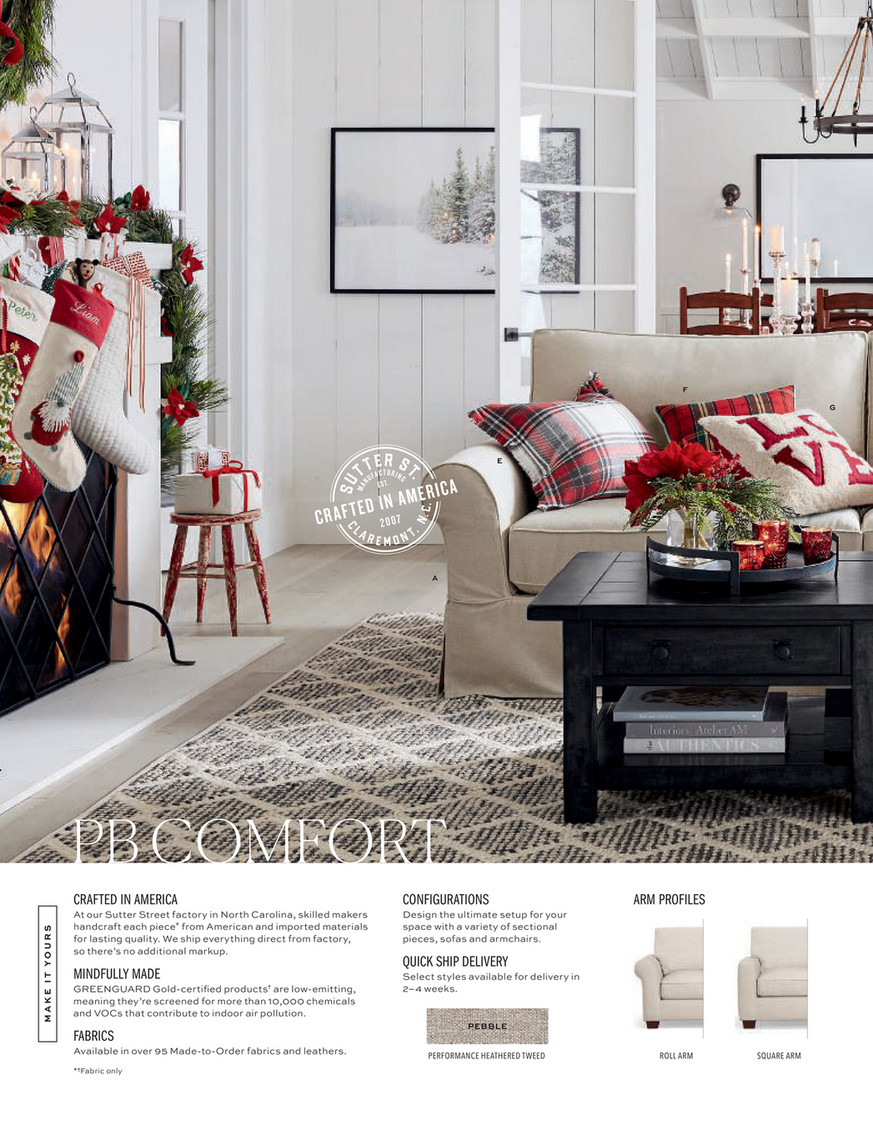 Pottery Barn Holiday D1 2019 Cfl Chelsea Sectional Floor