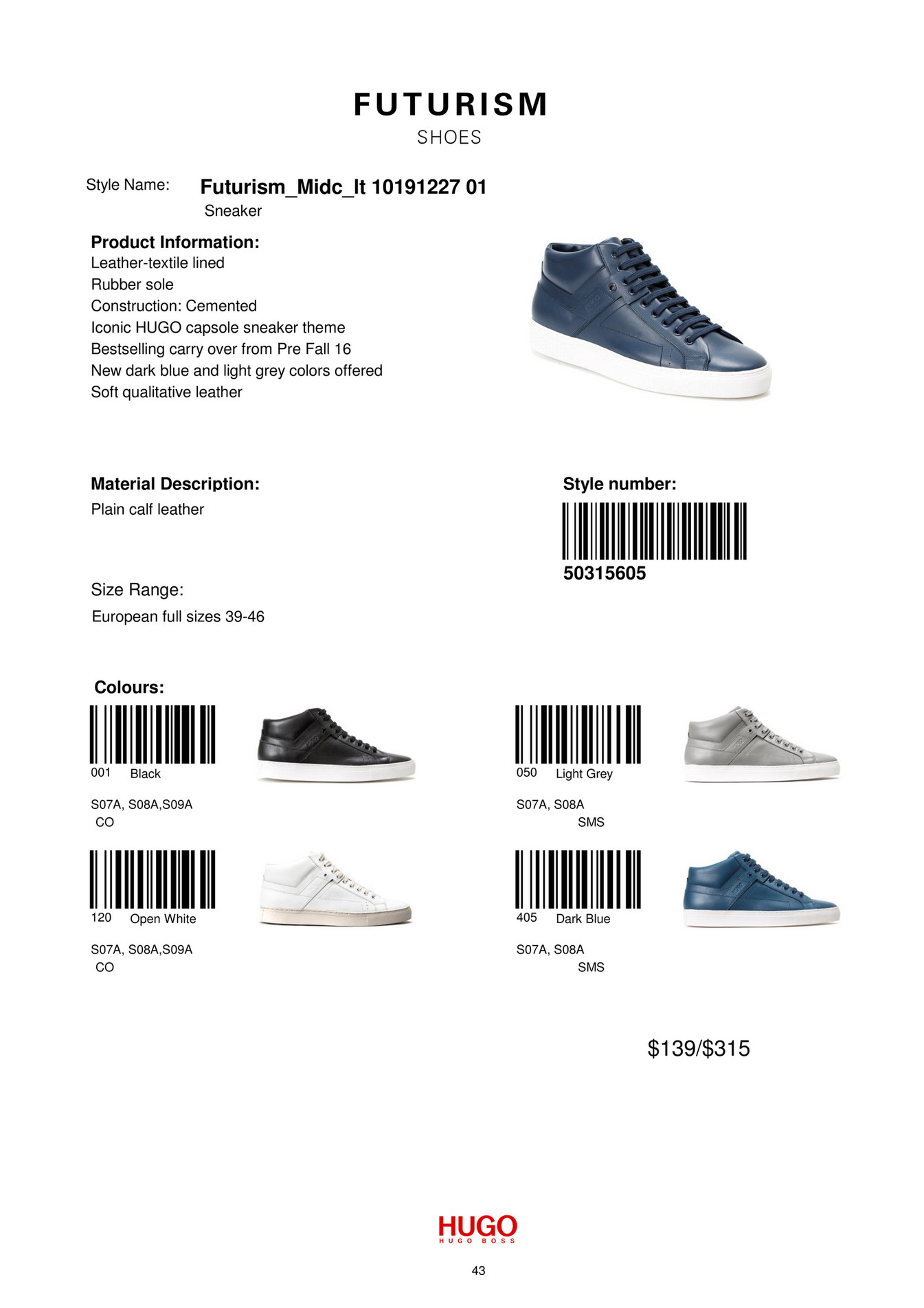 CATALOGS - W16FW HUGO BOSS MAN SHOES-with pricing - Page 48 CATALOGS - W16FW HUGO BOSS MAN SHOES-with pricing - Page 48