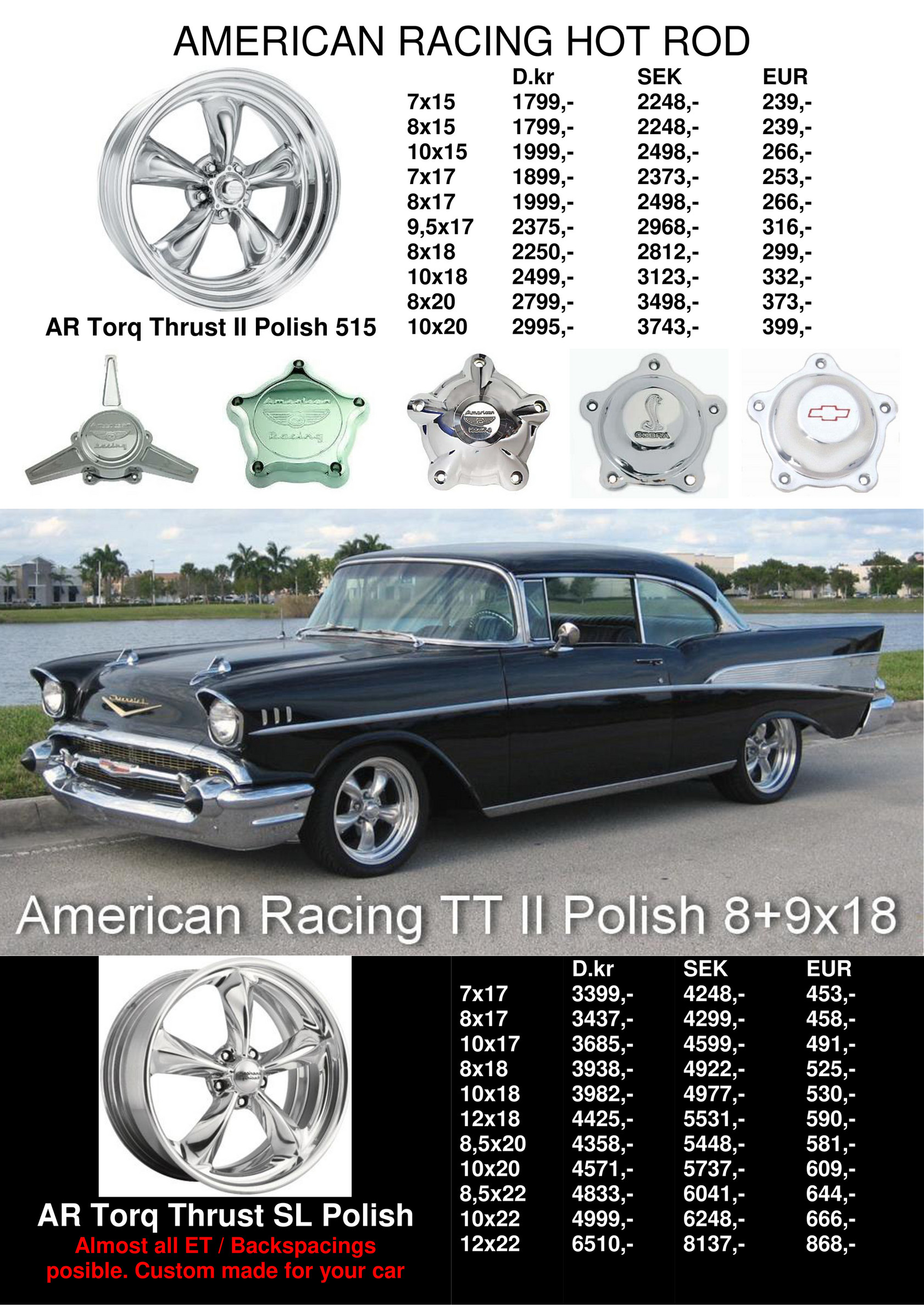 american racing magnum 500 wheels on My Publications 2017 Daekimporten Catalog Wheels And Tires American Cars Page 20 21 Created With Publitas Com