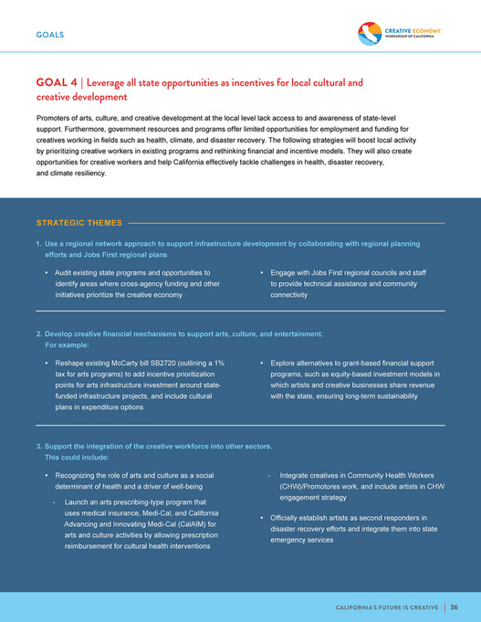 CA Arts Council - CA_CreativeEconomy_StrategicPlan_2025 - Page 38-39 ...