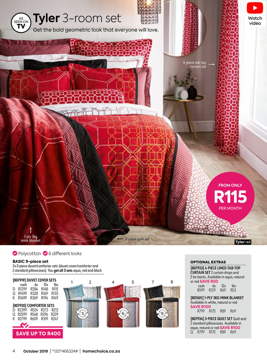 Comforter Sets Homechoice Catalogue 2021 Homechoice Soreta Duvet See